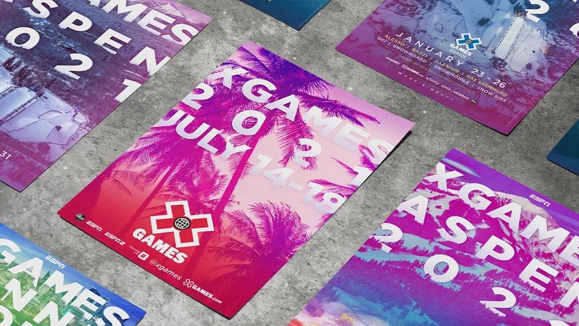 X Games Campaign Posters